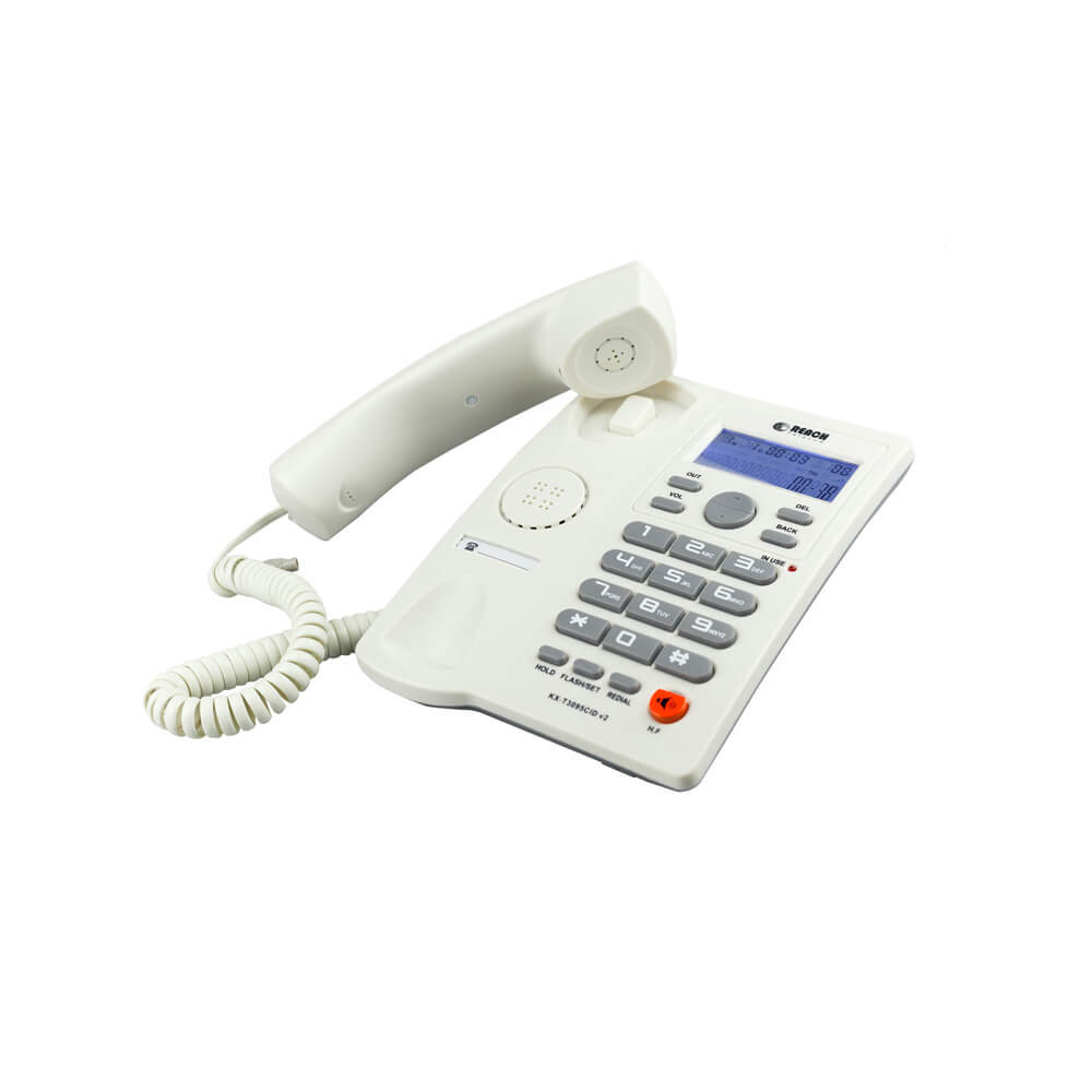 โทรศัพท์บ้านโชว์เบอร์โทรเข้า  REACH รุ่น  KX-T3095V2 LIGHT GREY_3